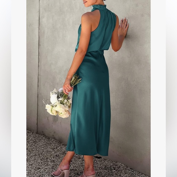 PRETTYGARDEN Women's 2024 Summer Satin Dress - Picture 2 of 4